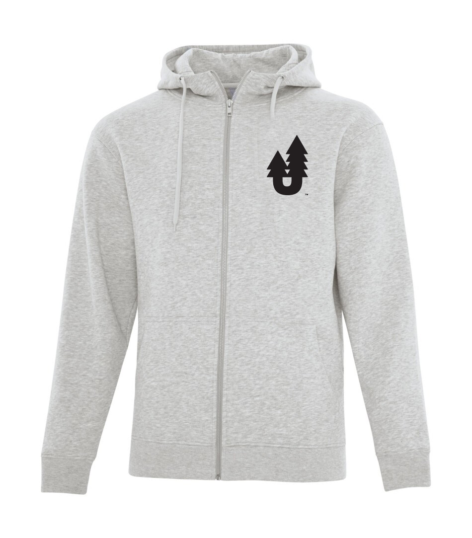 ATC ESACTIVE Core Full Zip Hooded Sweatshirt, Color: Athletic Grey