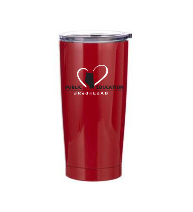 20oz Stainless Steel Travel Mug 20oz Stainless Steel Travel Mug, Color: Red, Design Choice: Design 1