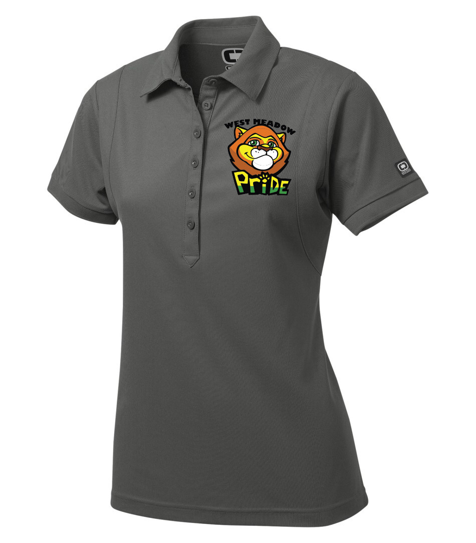 OGIO Jewel Ladies&#39; Polo, Color: Diesel Grey, Design Choice: Design 1