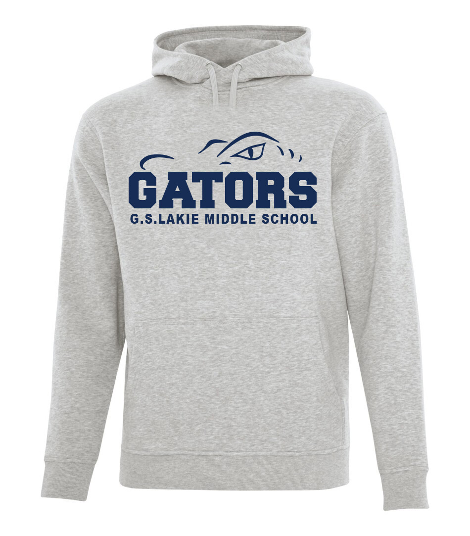 ATC ESACTIVE Adult and Youth Core Hooded 15.7 oz Sweatshirt, Color: Athletic Grey, Design Choice: Design 1