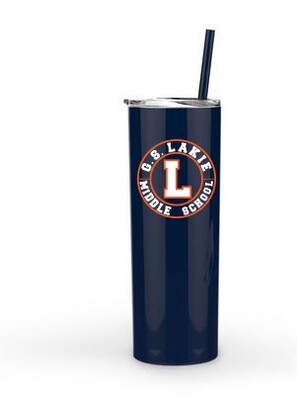 20oz Skinny Tumbler with Lid &amp; Straw