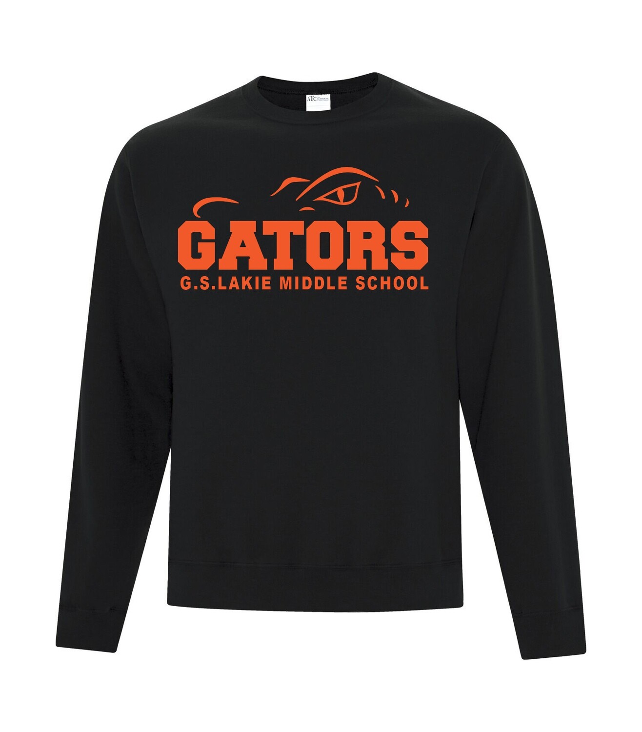 ATC™ EVERYDAY FLEECE CREWNECK SWEATSHIRT, Design Choice: Design 1, Color: Black