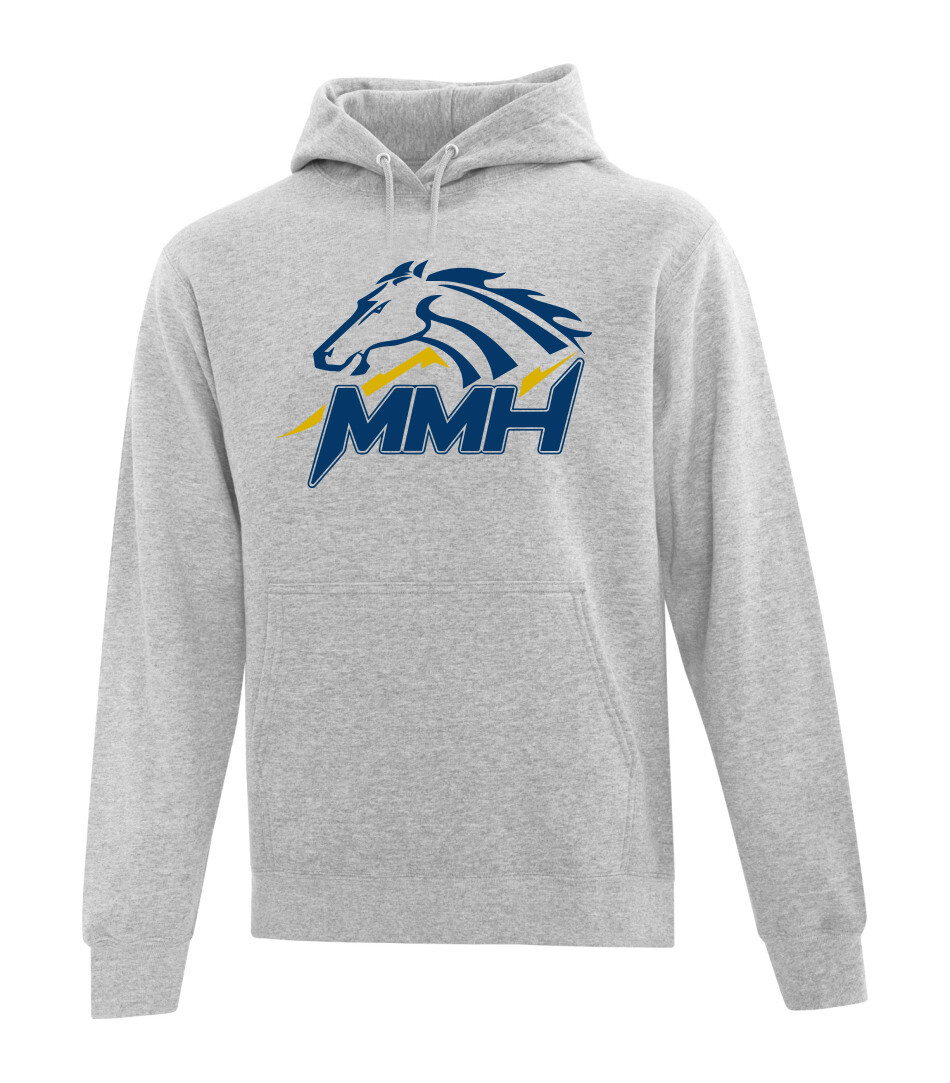 ​ATC™ EVERYDAY Adult and Youth Fleece Hooded Sweatshirt, Color: Athletic Heather, Design Choice: Design 1