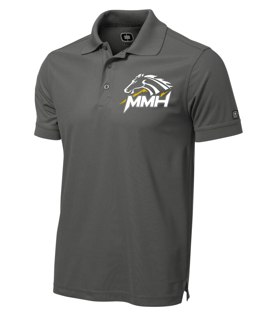 OGIO Caliber 2.0 Men&#39;s Polo, Color: Diesel Grey, Design Choice: Design 1