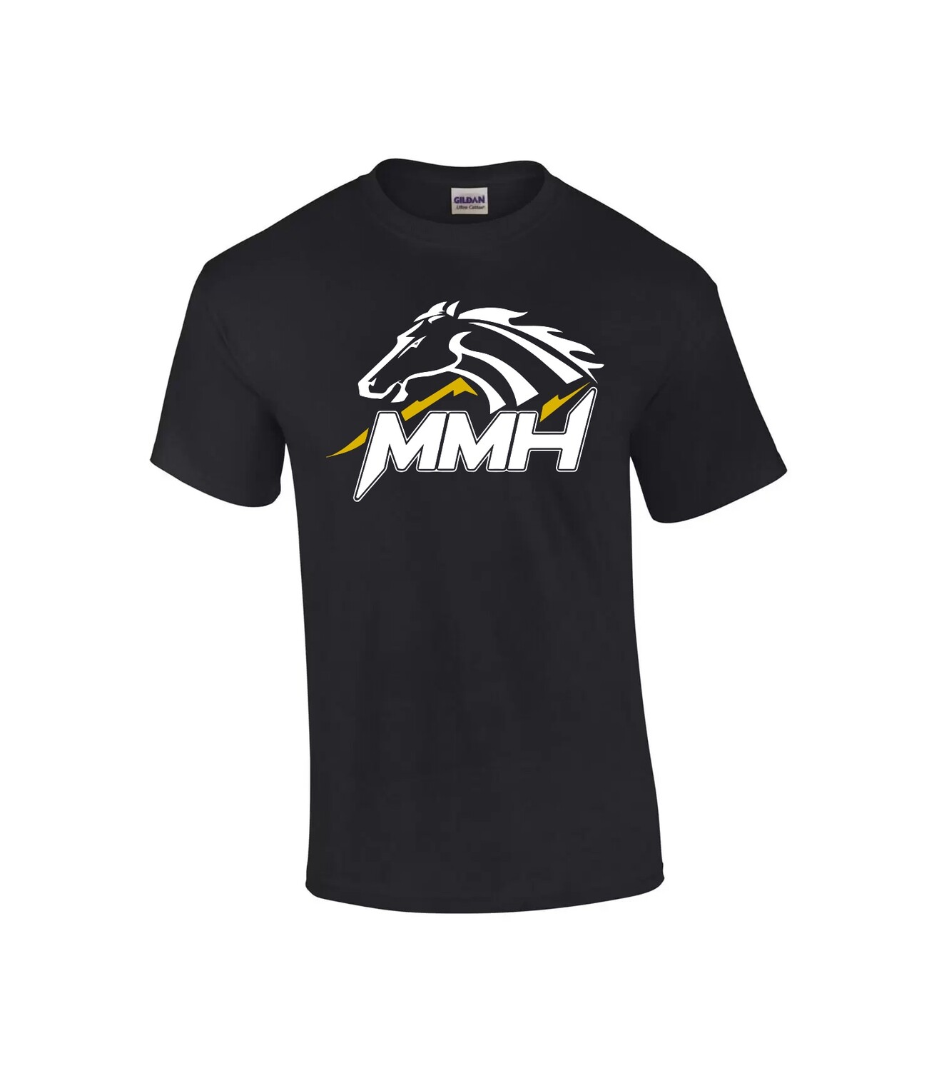 Adult and Youth Cotton Tee, Color: Black, Design Choice: Design 1