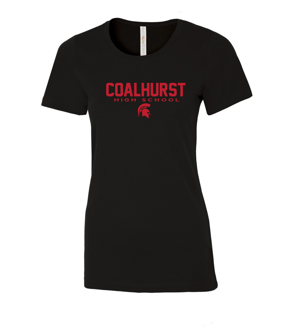 ATC™ EUROSPUN® RING SPUN LADIES&#39; TEE, Color: Black, Design Choice: Design 1