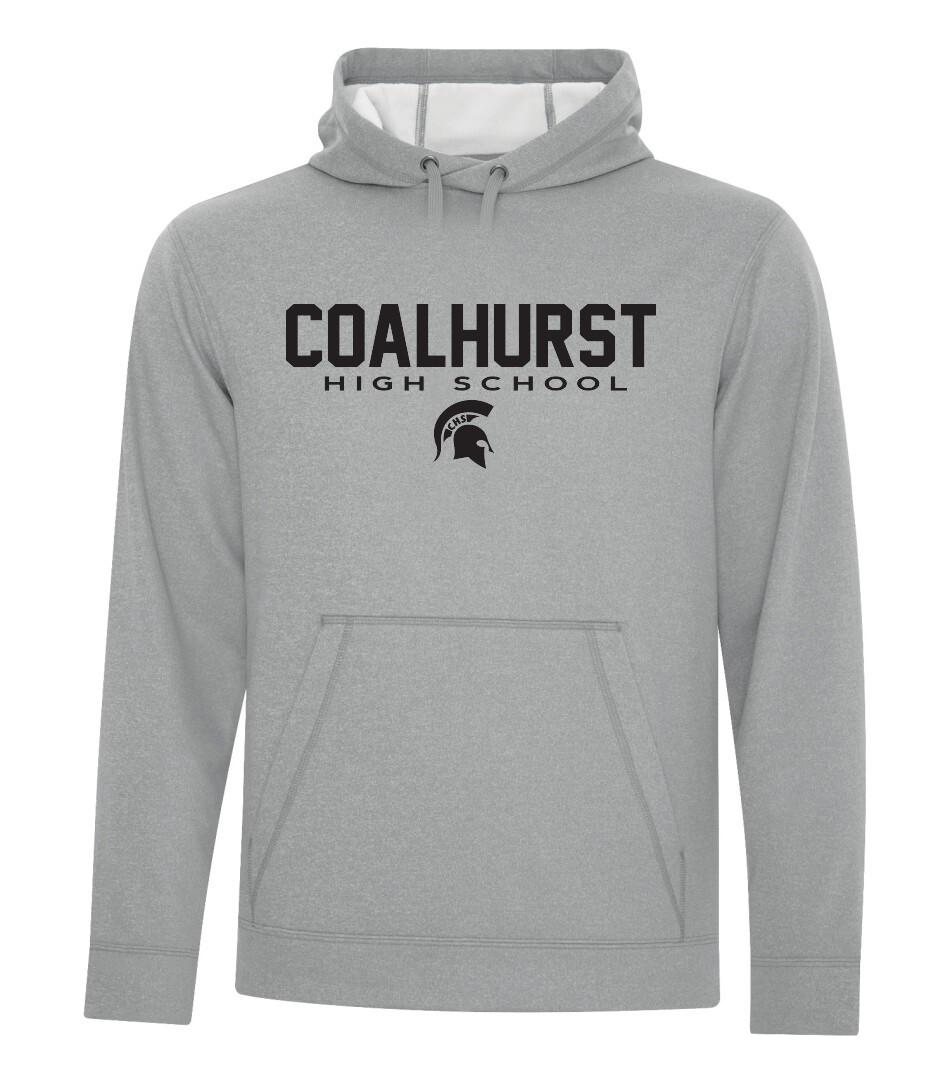 ATC™ GAME DAY™ Fleece Adult and Youth Hooded Sweatshirt, Color: Athletic Grey, Design Choice: Design 1
