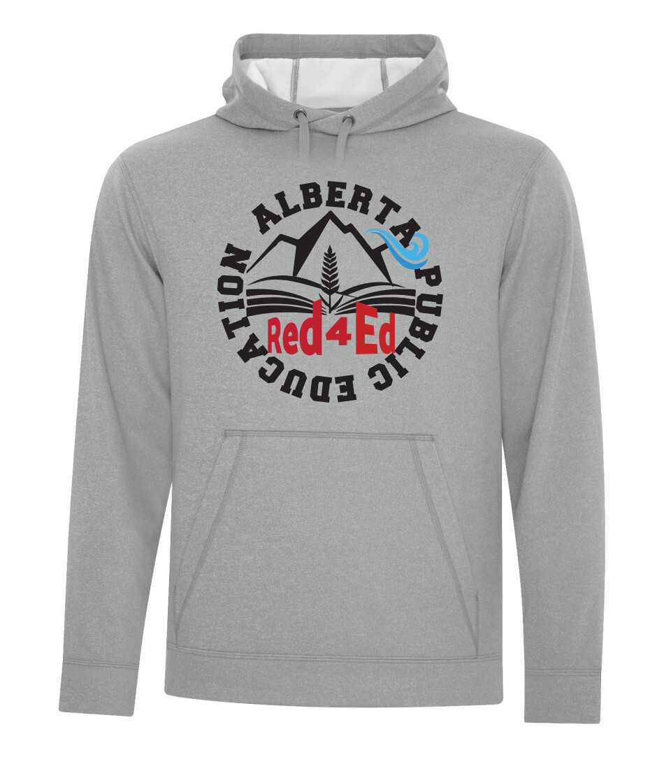 ATC™ GAME DAY™ Fleece Adult and Youth Hooded Sweatshirt, Color: Athletic Grey, Design Choice: Design 1