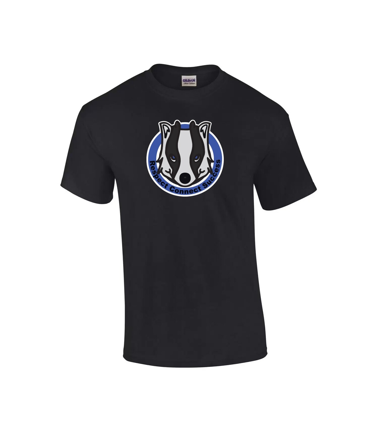Adult and Youth Cotton Tee, Color: Black, Design Choice: Design 1