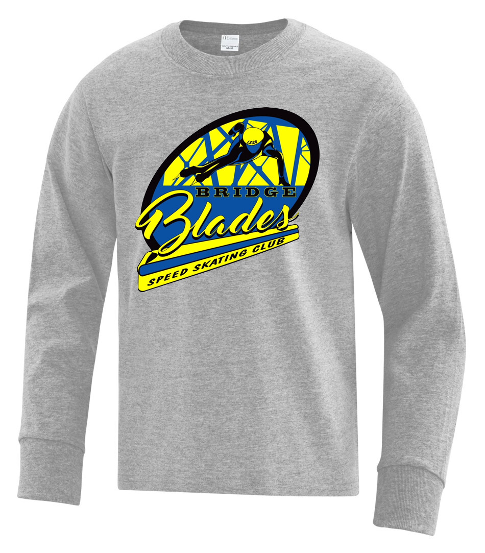 ATC™ EVERYDAY COTTON LONG SLEEVE YOUTH TEE ATC™ EVERYDAY COTTON LONG SLEEVE YOUTH TEE, Color: Athletic Grey