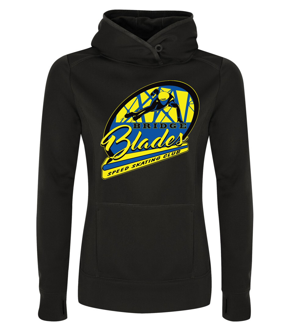 ATC™ GAME DAY Fleece Hooded Ladies&#39; Sweatshirt, Color: Black
