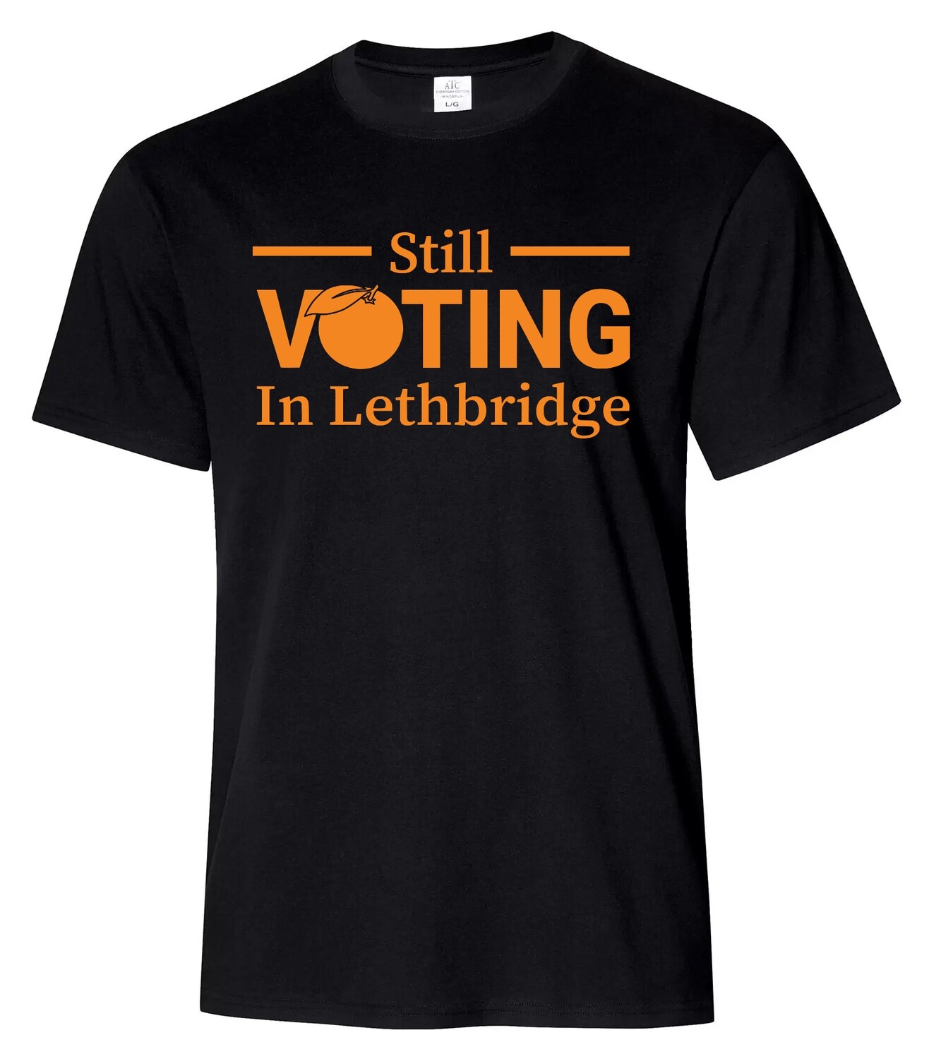 OPTION 3, Shirt Color: Black, Front Design: Design 1