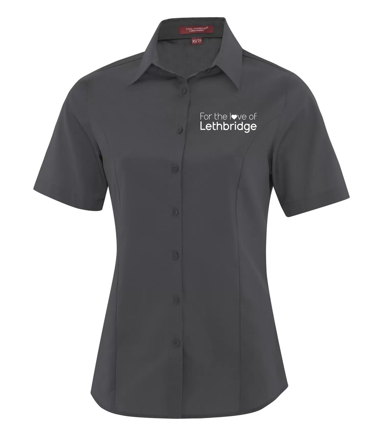 COAL HARBOUR® EVERYDAY SHORT SLEEVE WOVEN LADIES&#39; SHIRT