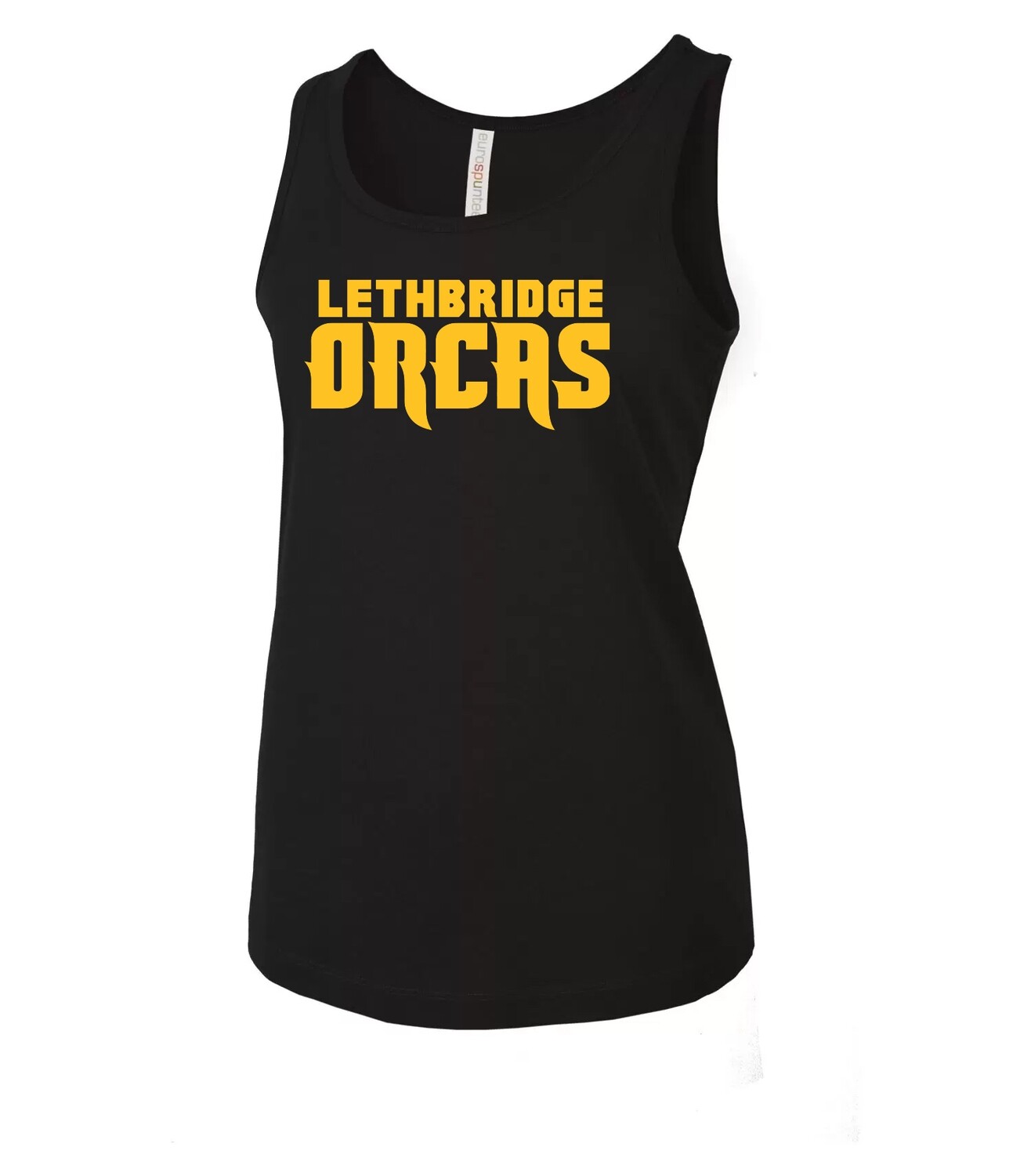 ATC™ EUROSPUN® RING SPUN LADIES' TANK., Color: Black, Design Choice: Design 1