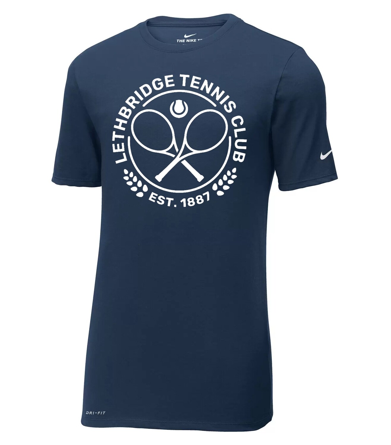 NIKE Dri-FIT COTTON/POLY TEE, Shirt Color: Navy