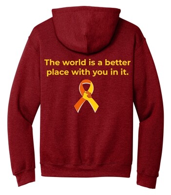 World Suicide Prevention Day ADULT AND YOUTH Hooded Sweatshirt