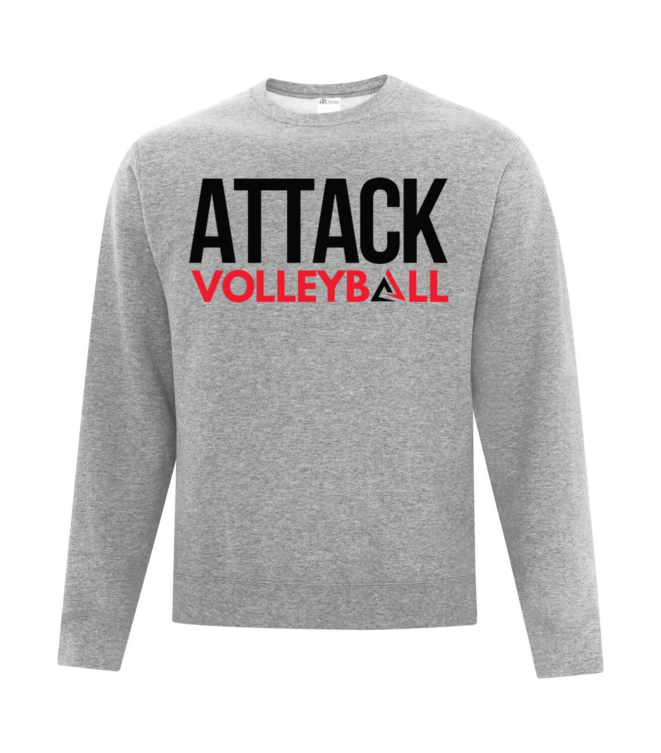 ATC™ EVERYDAY FLEECE CREWNECK SWEATSHIRT, Color: Athletic Heather, Design Choice: Design 1