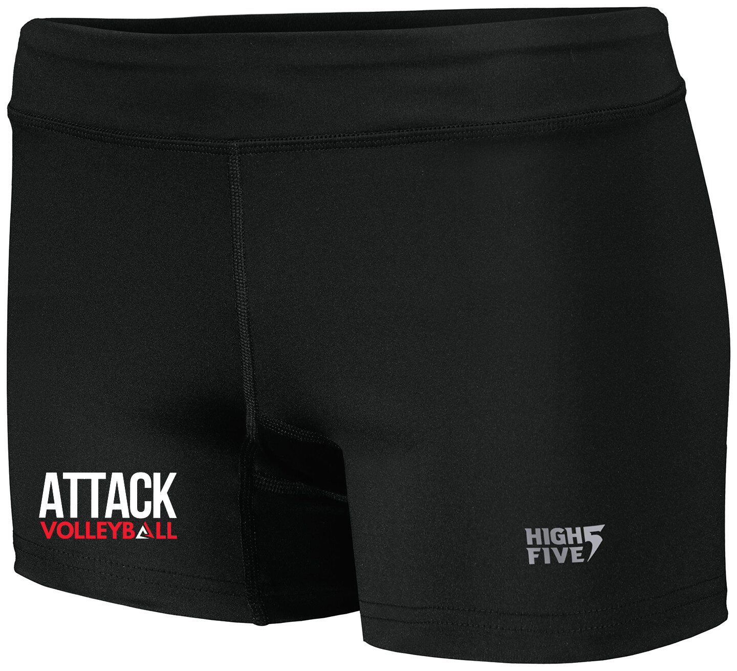 LADIES TRUHIT VOLLEYBALL SHORTS, Color: Black, Design Choice: Design 1