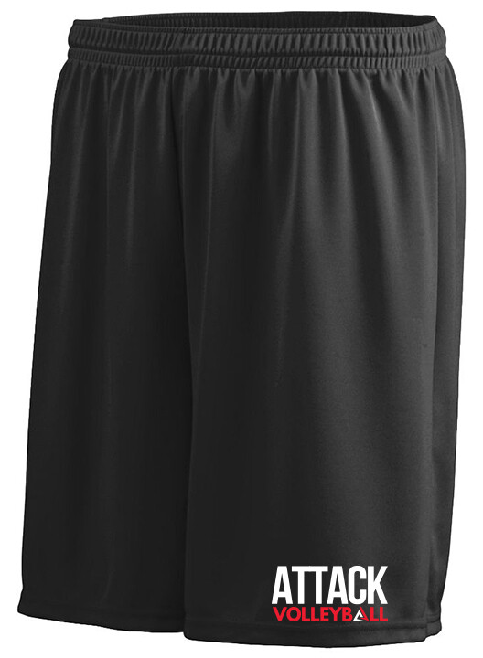 AUGUSTA SPORTSWEAR OCTANE SHORTS, Color: Black, Design Choice: Design 1
