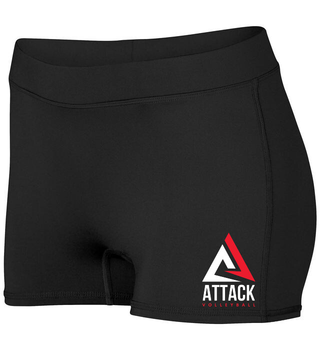LADIES DARE SHORTS, Color: Black, Design Choice: Design 2
