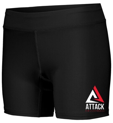 LADIES PR MAX COMPRESSION SHORTS, Color: Black, Design Choice: Design 2