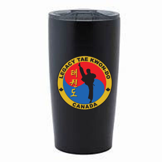 20oz Stainless Steel Travel Mug, Color: Black, Design Choice: Design 1