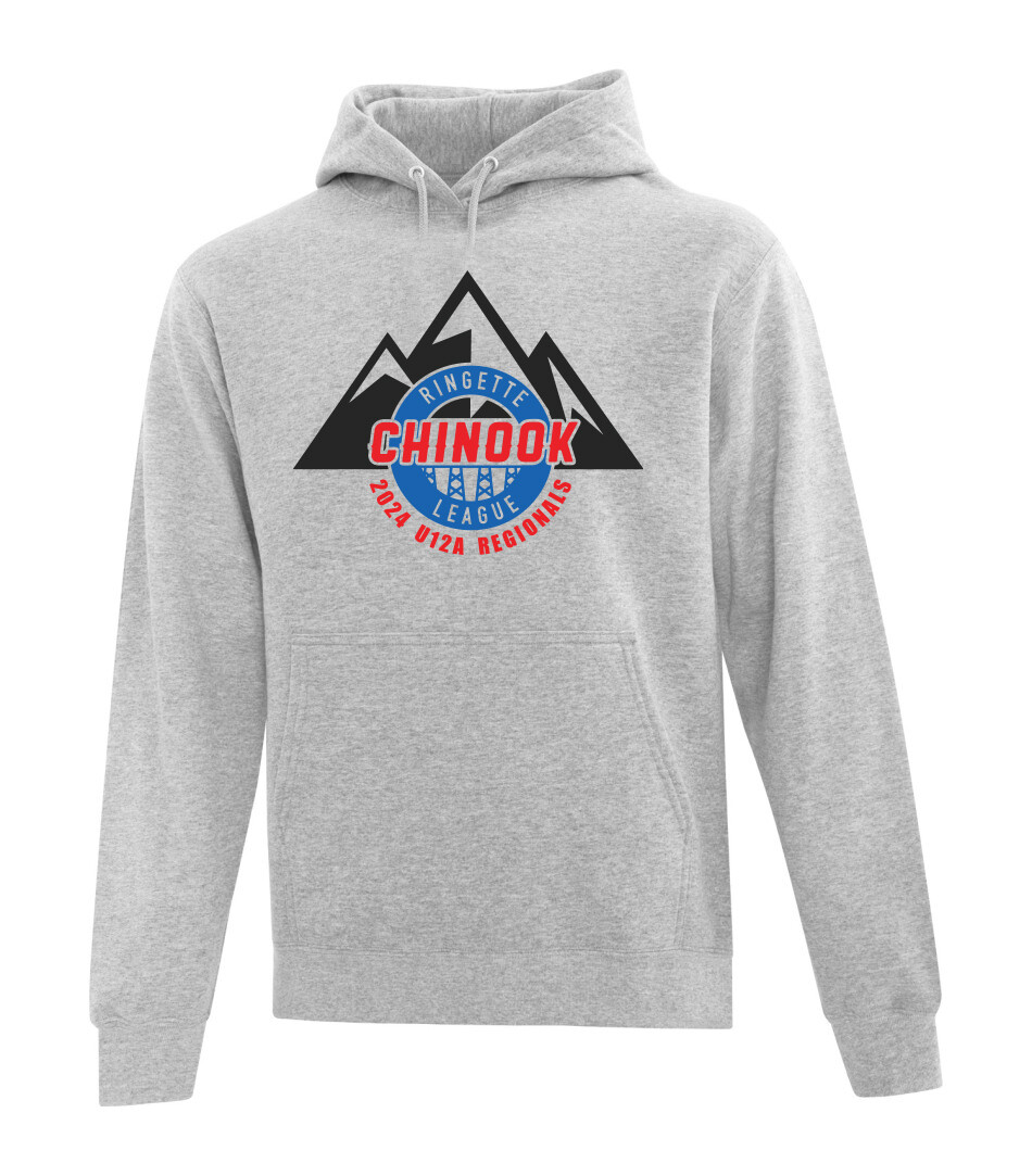 ​ATC™ EVERYDAY Adult and Youth Fleece Hooded Sweatshirt, Color: Athletic Grey