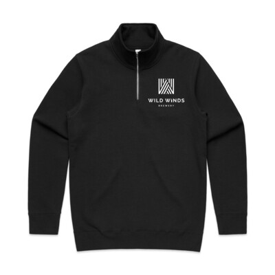 MENS STENCIL HALF ZIP