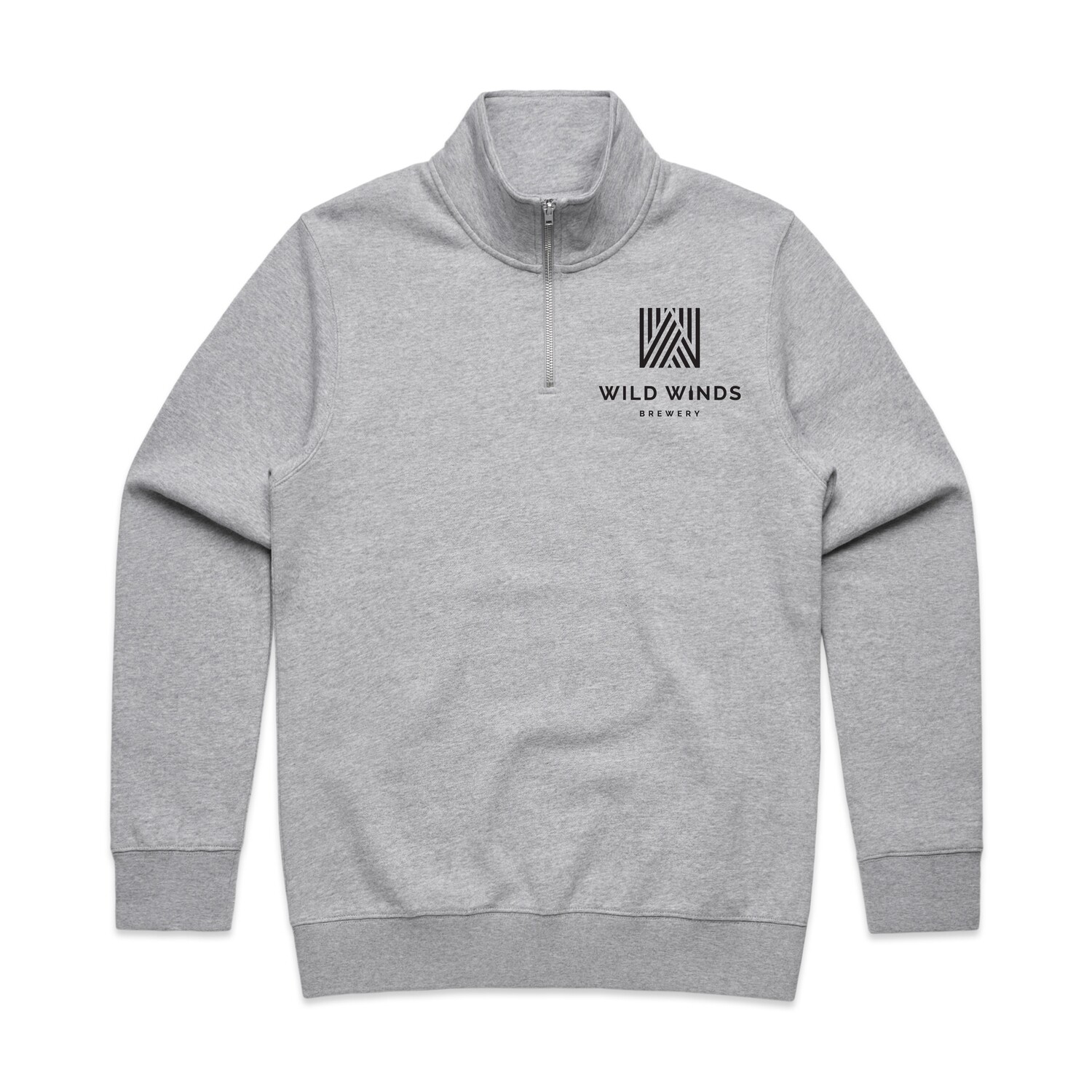 MENS STENCIL HALF ZIP