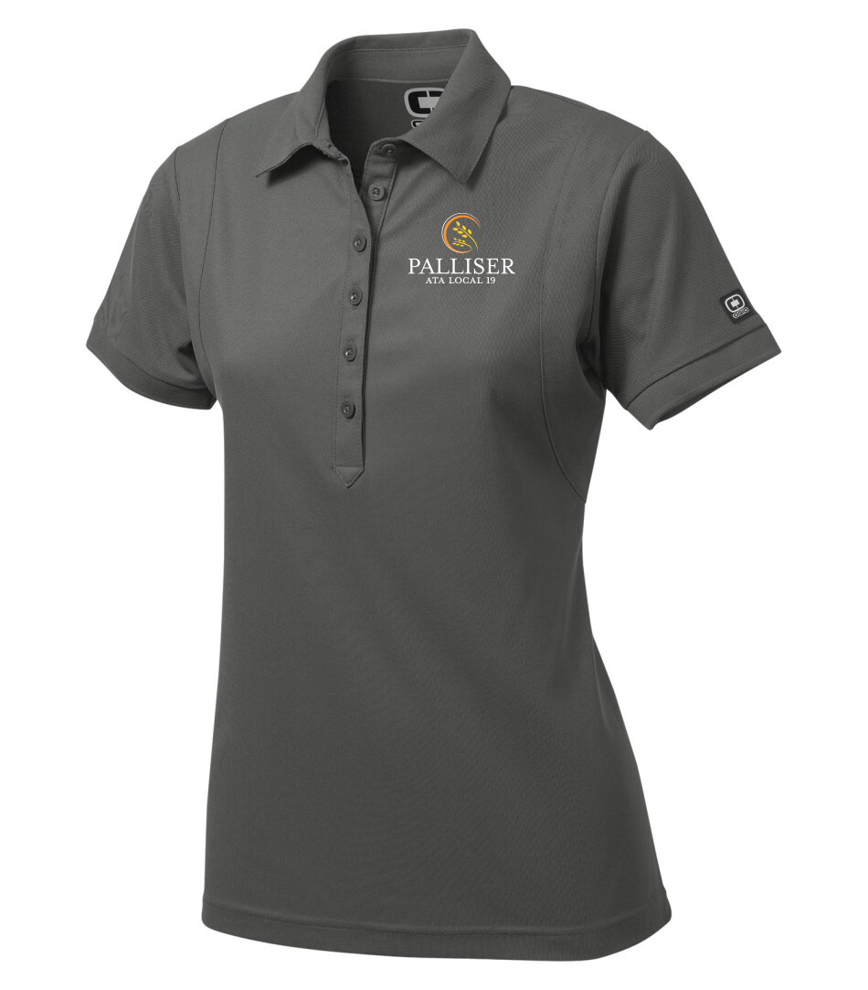 OGIO Jewel Ladies&#39; Polo, Color: Diesel Grey, Design Choice: Palliser ATA Logo