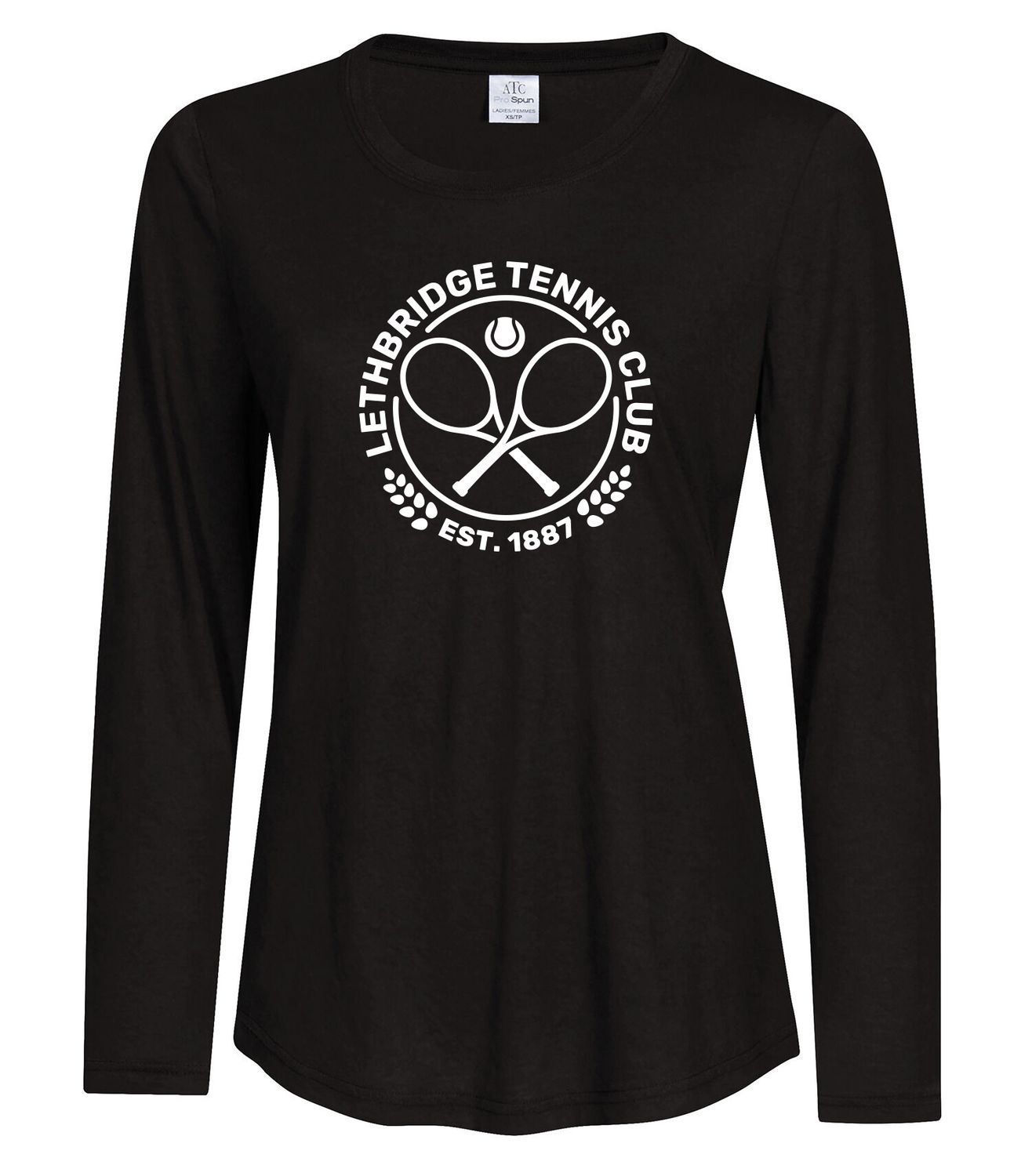 ATC™ PRO SPUN™ Long Sleeve Ladies&#39; Tee, Color: Black