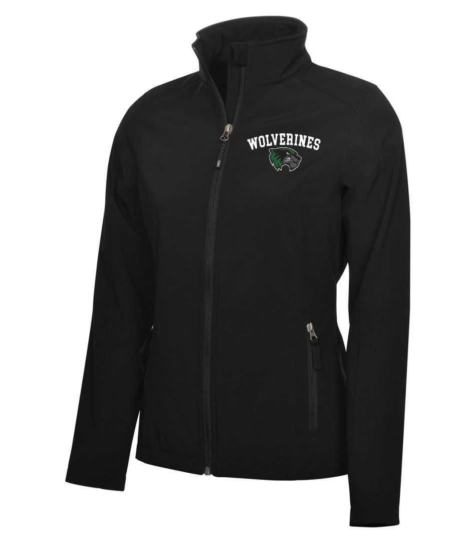 COAL HARBOUR Everyday Soft Shell Ladies&#39; Jacket, Color: Black, Design Choice: Design 2