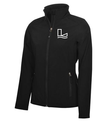 COAL HARBOUR Everyday Soft Shell Ladies&#39; Jacket, Color: Black, Design Choice: Design 2