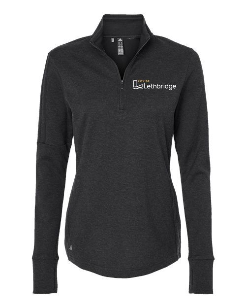 ​Adidas - Women&#39;s 3-Stripes Quarter-Zip Sweater