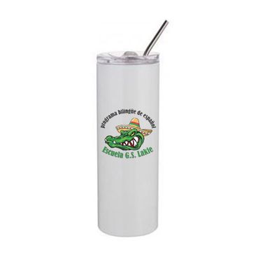 20oz Skinny Tumbler with Lid &amp; Straw