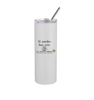 20oz Skinny Tumbler with Lid &amp; Straw