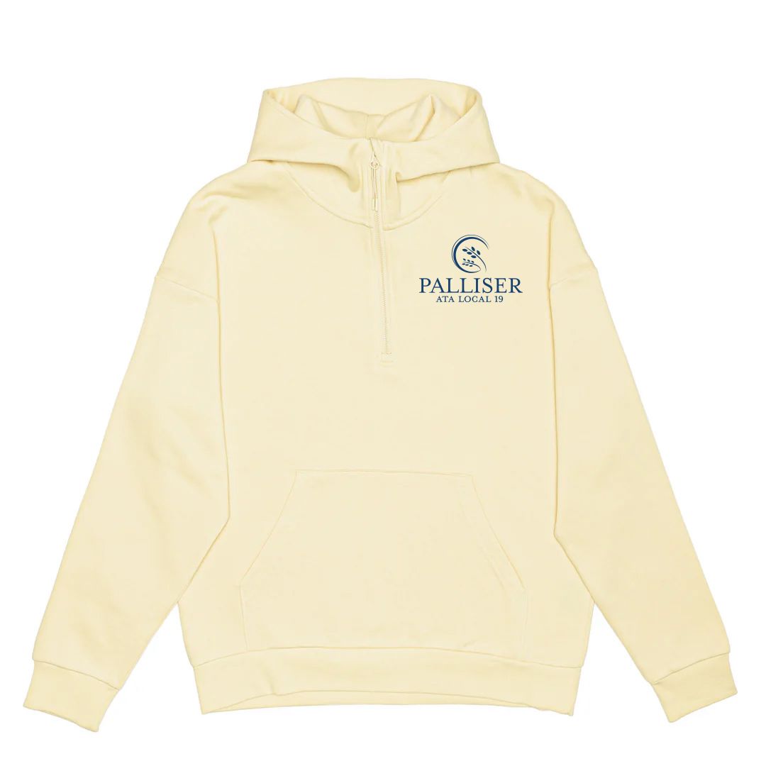 HERO-4220 Unisex Drop Shoulder Scuba 1/2 Zip Hoodie