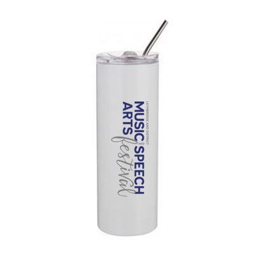 20oz Skinny Tumbler with Lid &amp; Straw