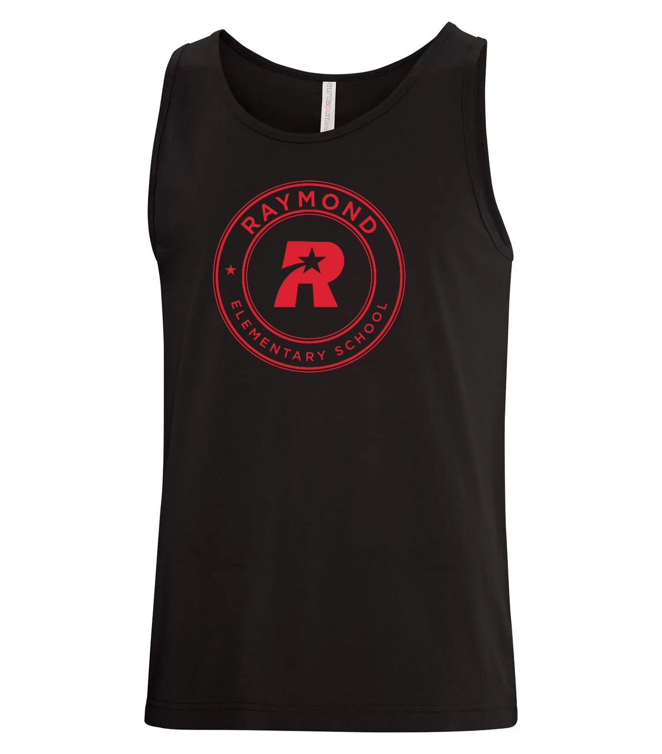 ATC™ EUROSPUN® RING SPUN TANK., Design Choice: Design 1, Color: Black