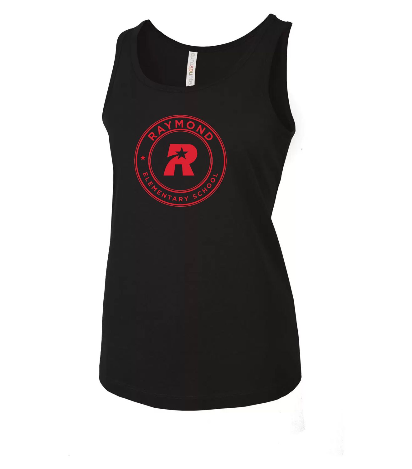 ATC™ EUROSPUN® RING SPUN LADIES&#39; TANK., Design Choice: Design 1, Color: Black