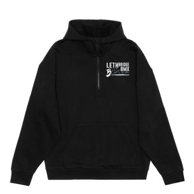 HERO-4220 Unisex Drop Shoulder Scuba 1/2 Zip Hoodie