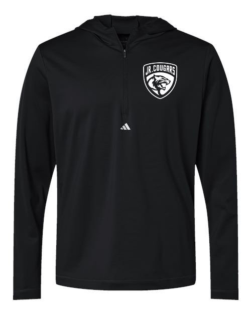 Adidas - Lightweight Performance Quarter-Zip Hooded Pullover - A596