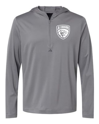 Adidas - Lightweight Performance Quarter-Zip Hooded Pullover - A596