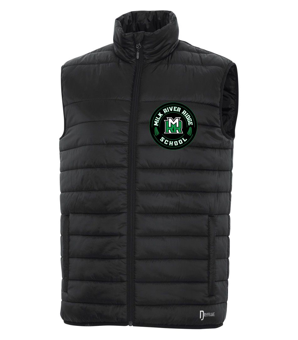 DRYFRAME® DRY TECH Insulated Vest, Color: Black, Design Choice: Design 1