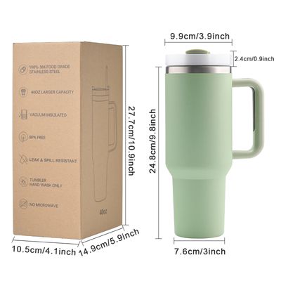 40oz Powder Coated Thermal Tumbler