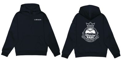 HERO-4220 Unisex Drop Shoulder Scuba 1/2 Zip Hoodie