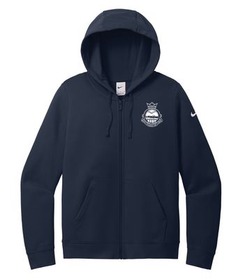 NIKE CLUB FLEECE SLEEVE SWOOSH LADIES&#39; FULL ZIP HOODIE.