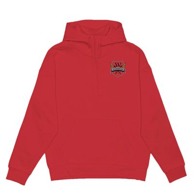 HERO-4220 Unisex Drop Shoulder Scuba 1/2 Zip Hoodie