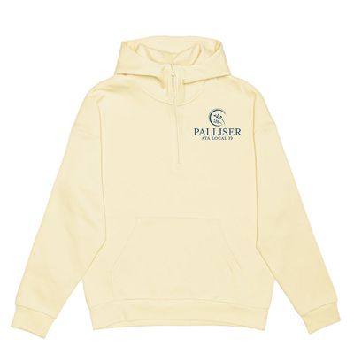 HERO-4220 Unisex Drop Shoulder Scuba 1/2 Zip Hoodie