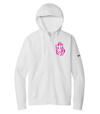 NIKE CLUB FLEECE SLEEVE SWOOSH FULL ZIP HOODIE